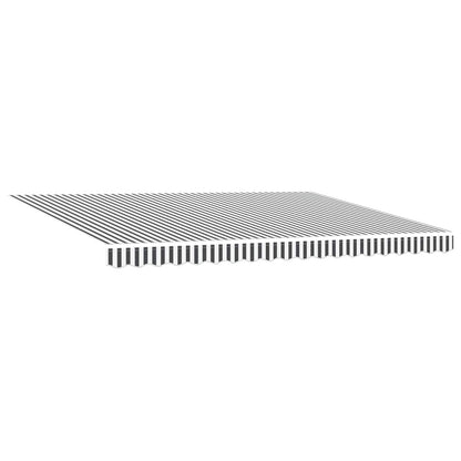 Cornice per Tenda Manuale con LED Antracite e Bianco 4 x 2 m | homemem39