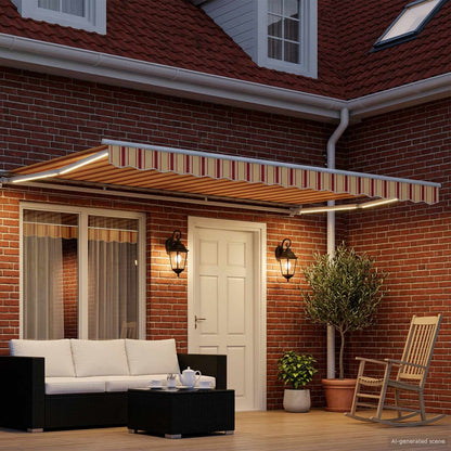 Cornice per Tenda Manuale con LED 4 x 2 m | homemem39
