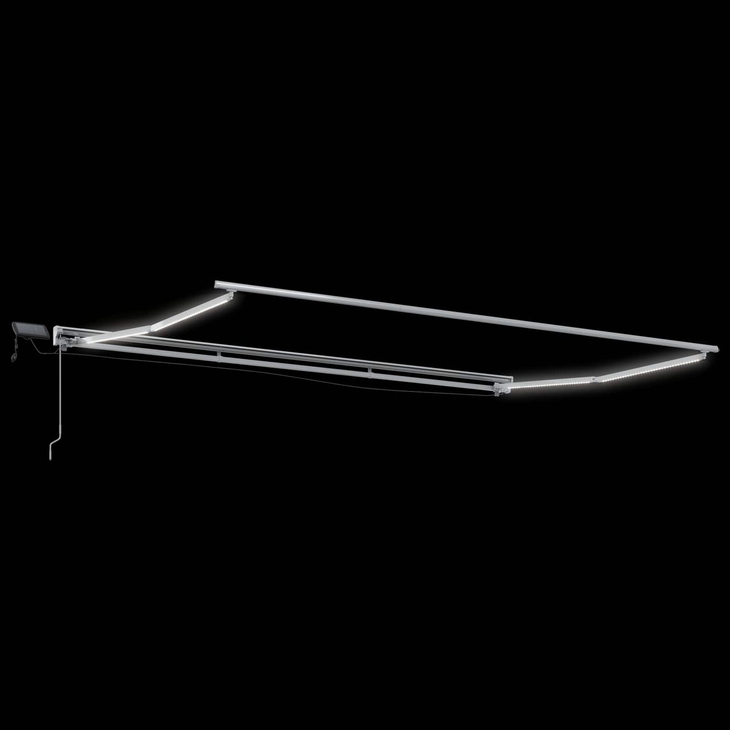Cornice per Tenda Manuale con LED 4 x 2 m | homemem39