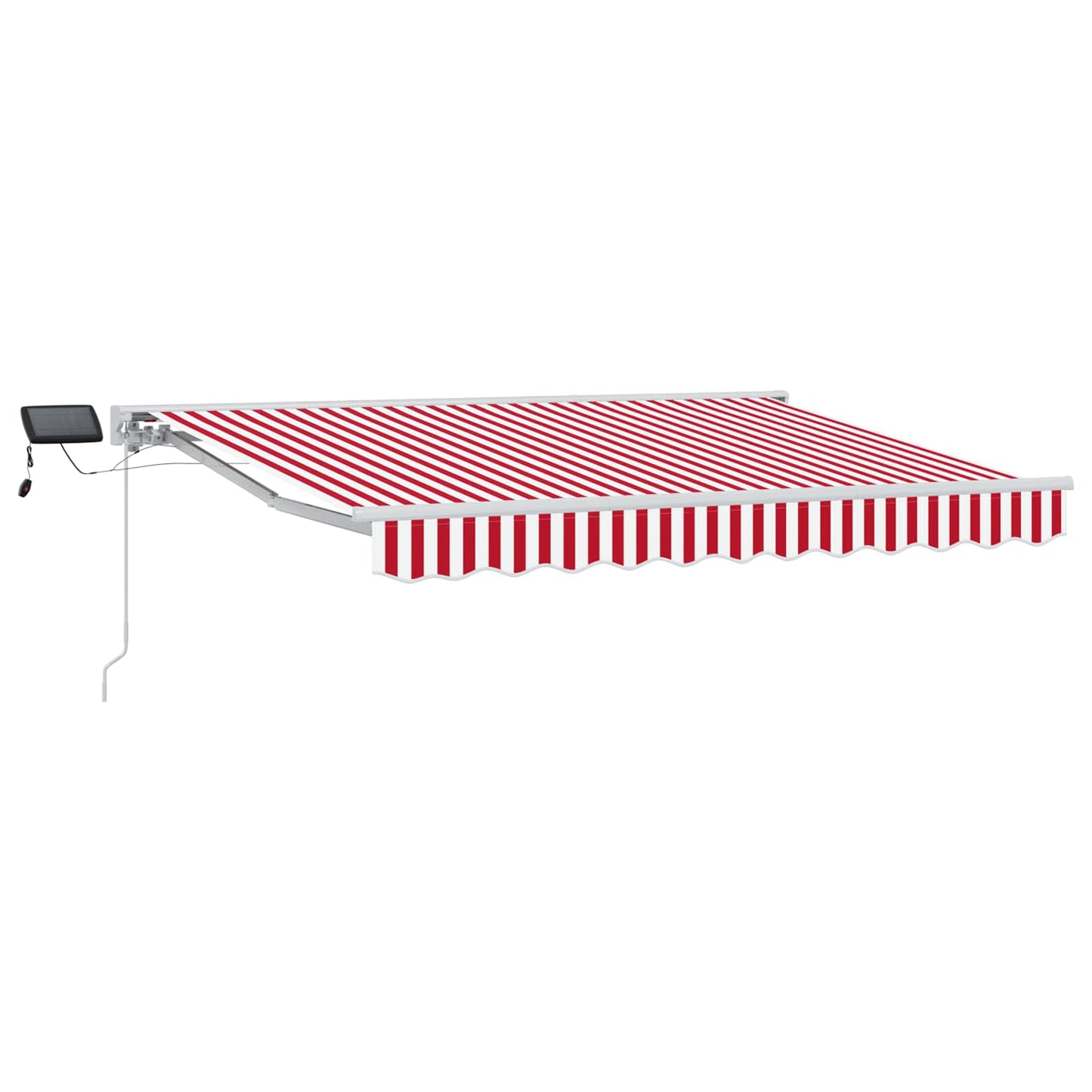 Cornice per Tenda Manuale con LED Rosso e Bianco 3 x 2,5 m | homemem39