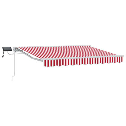 Cornice per Tenda Manuale con LED Rosso e Bianco 3 x 2,5 m | homemem39
