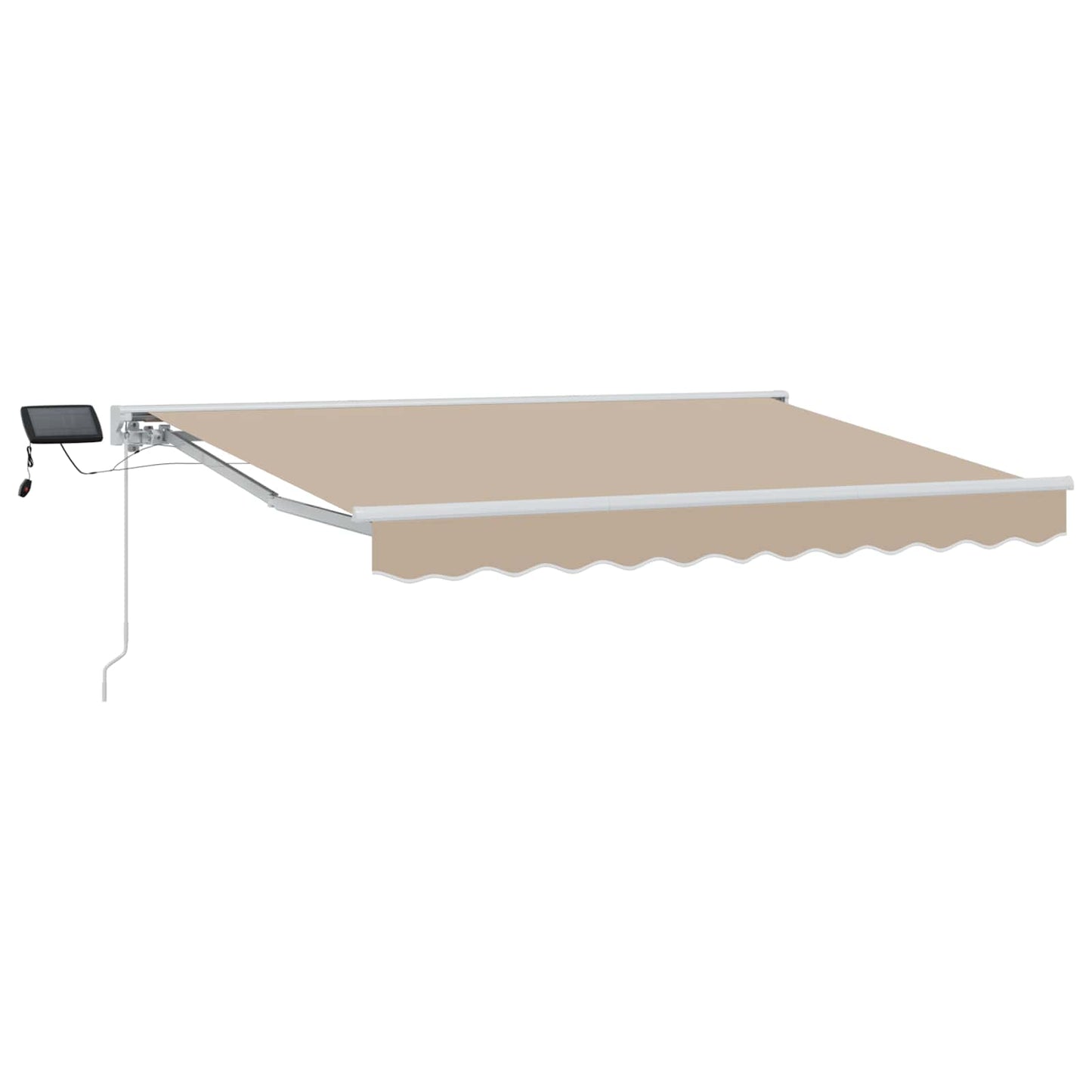 Cornice per Tenda Manuale con LED Beige e Bianco 3 x 2,5 m | homemem39