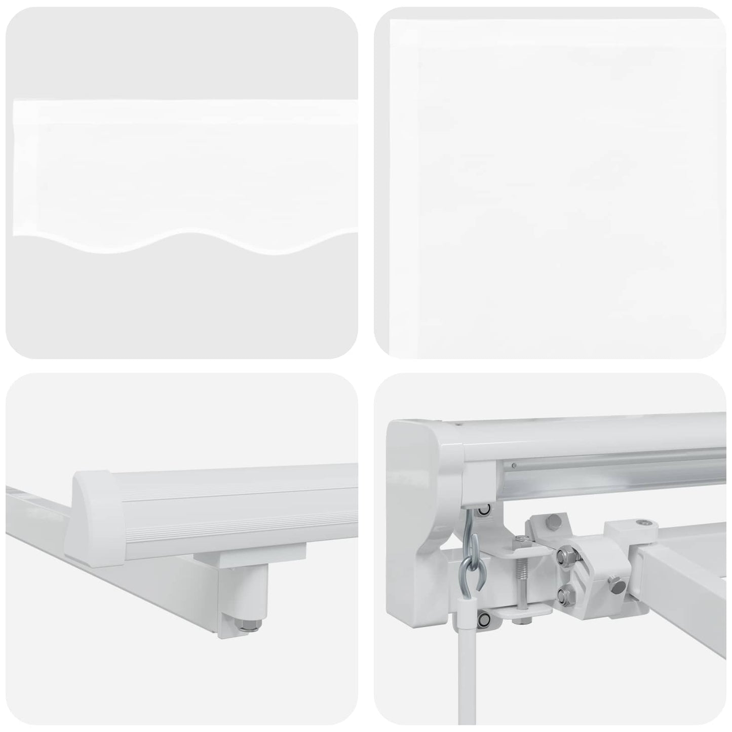 Cornice per Tenda Manuale con LED Bianco 3 x 2,5 m | homemem39