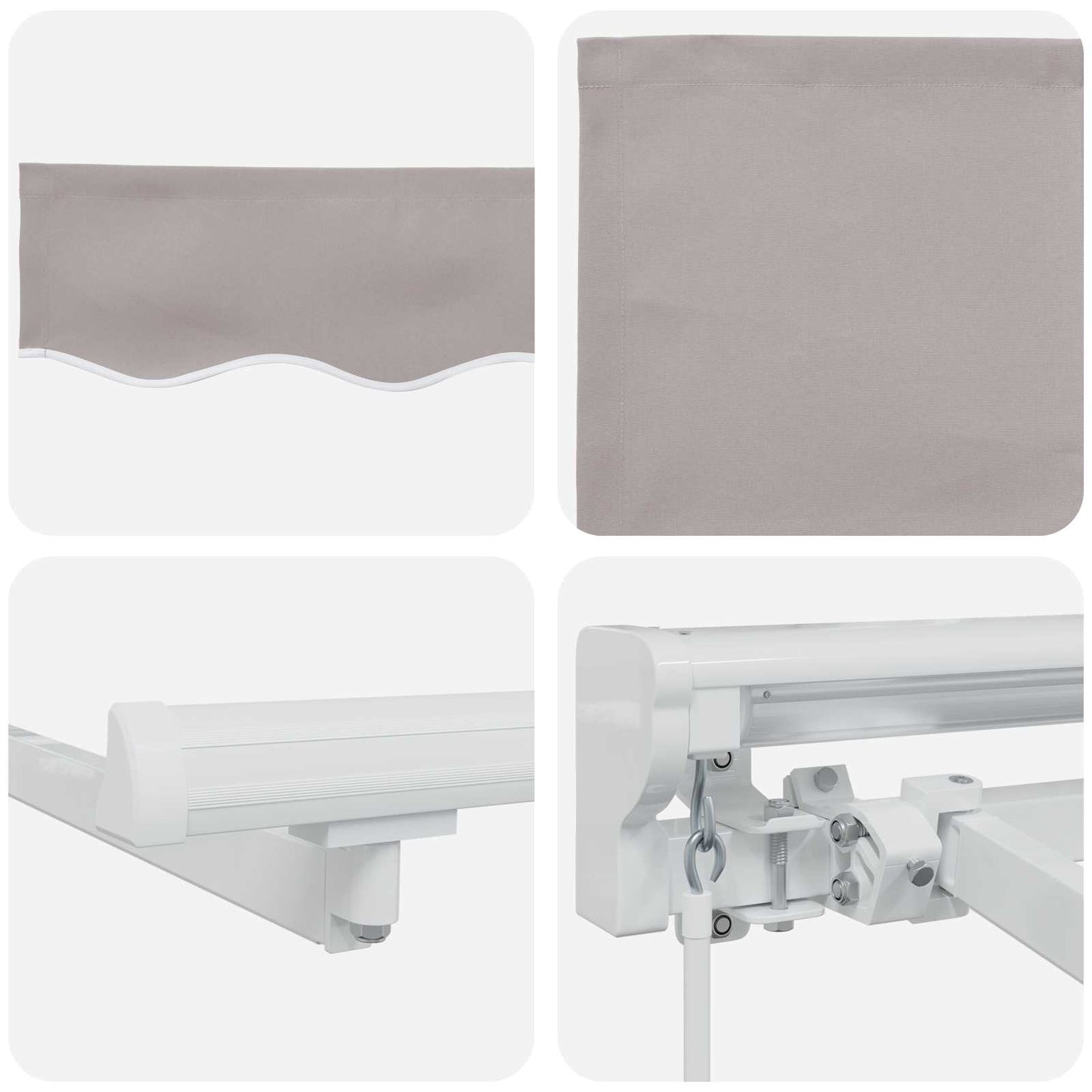 Cornice per Tenda Manuale con LED 3 x 2,5 m | homemem39