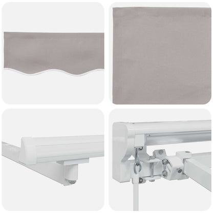 Cornice per Tenda Manuale con LED 3 x 2,5 m | homemem39