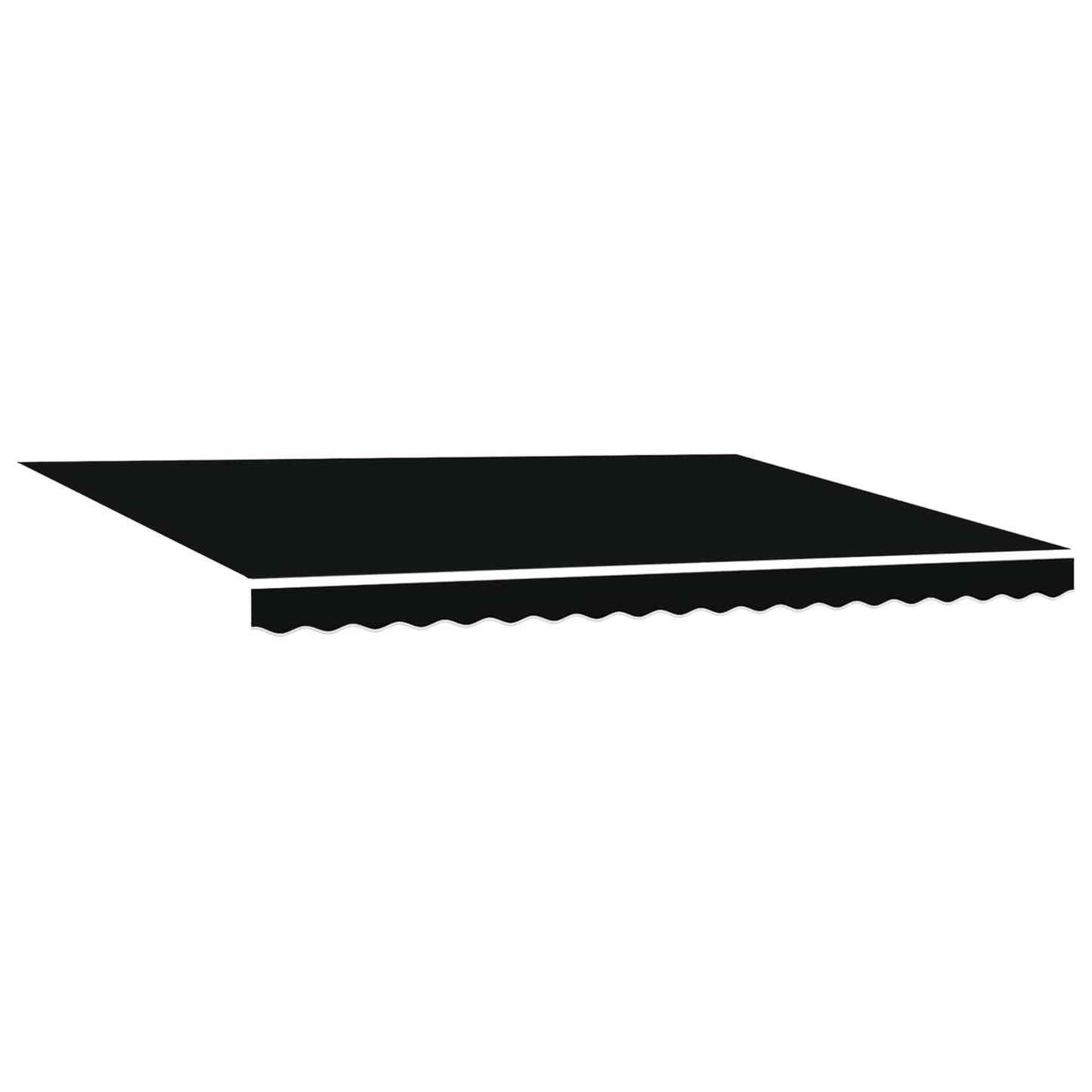Cornice per Tenda Manuale con LED Nero e Bianco 4 × 3 m | homemem39