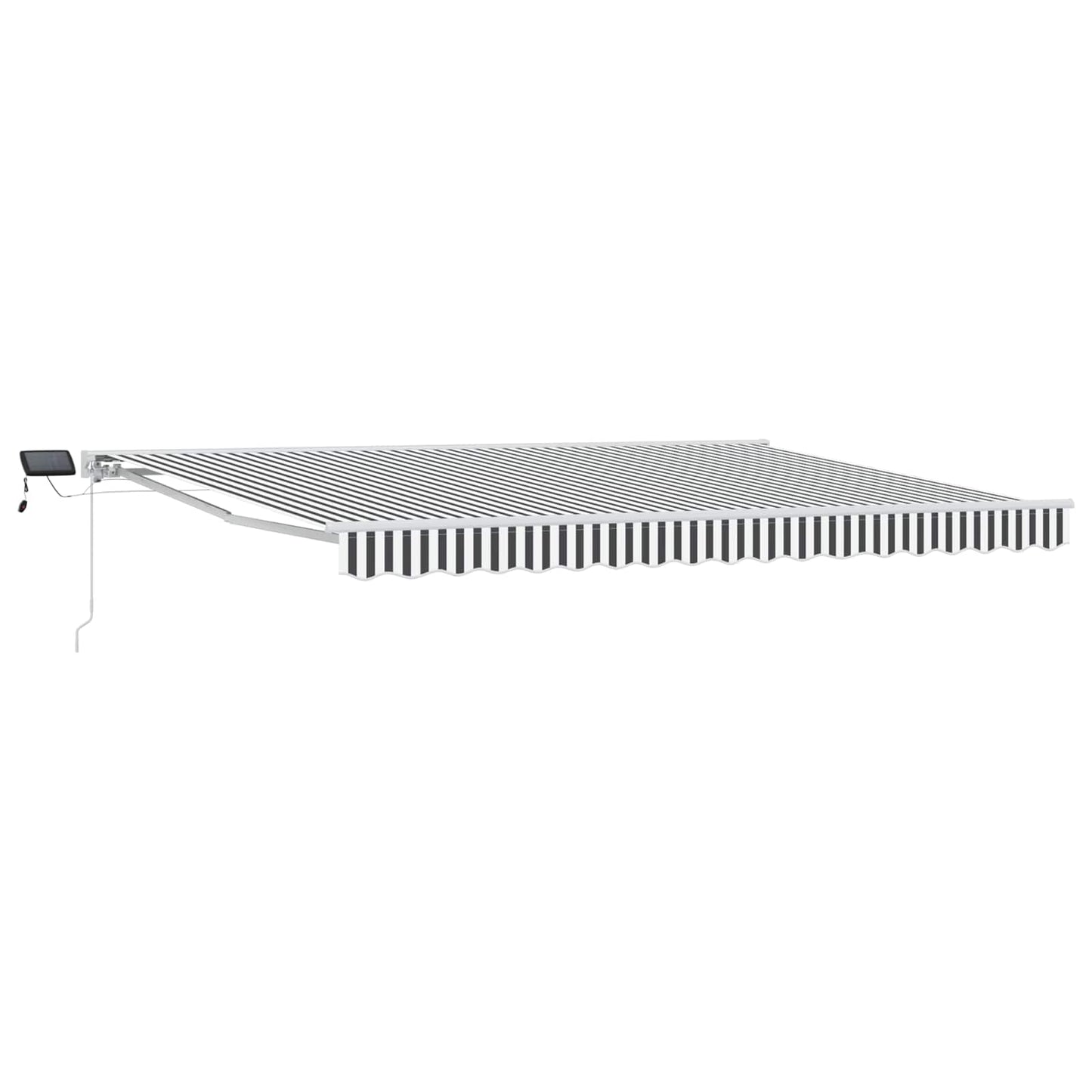 Cornice per Tenda Manuale con LED Antracite e Bianco 4 × 3,5 m | homemem39