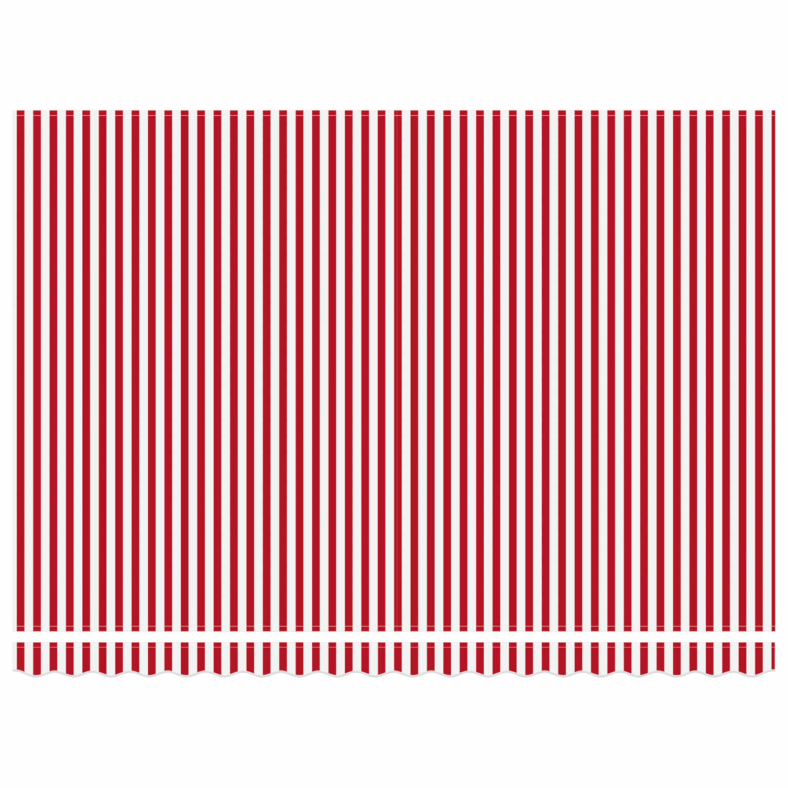 Cornice per Tenda Manuale con LED Rosso e Bianco 4,5 × 3 m | homemem39