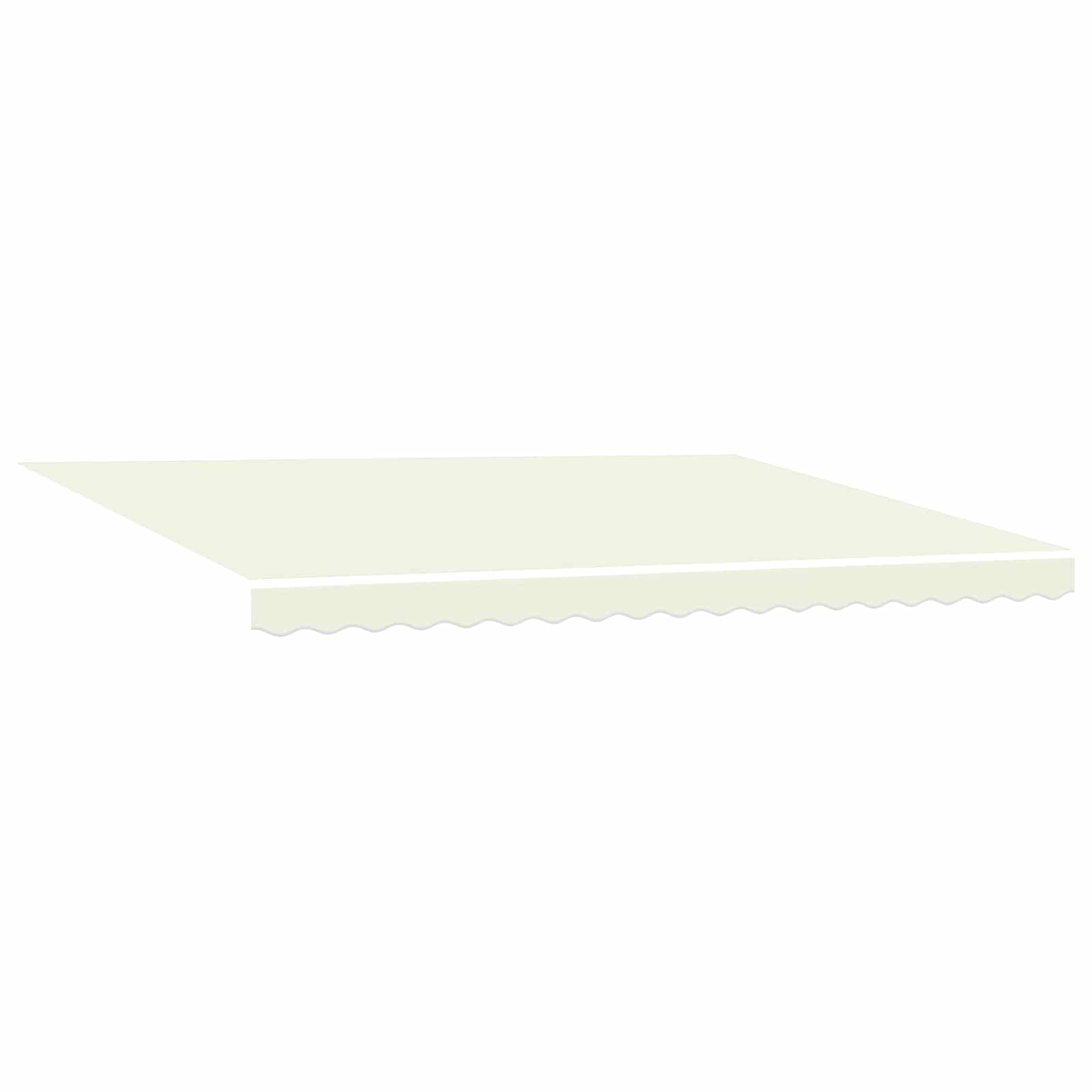 Cornice per Tenda Manuale con LED Crema e Bianco 4,5 × 3,5 m | homemem39