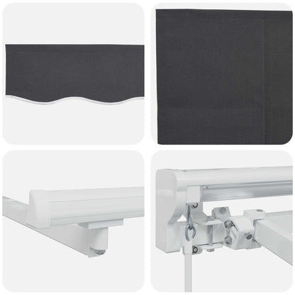 Cornice per Tenda Manuale con LED 4,5 × 3,5 m