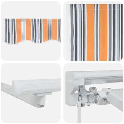 Cornice per Tenda Manuale con LED 4,5 × 3,5 m | homemem39