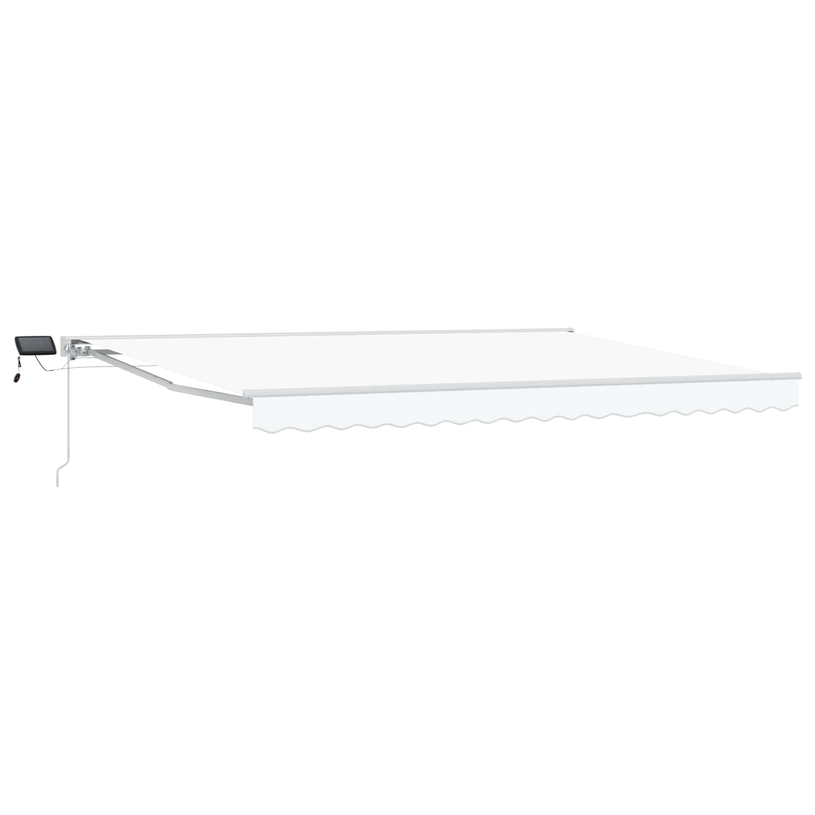 Cornice per Tenda Manuale con LED Bianco 4,5 × 3,5 m | homemem39
