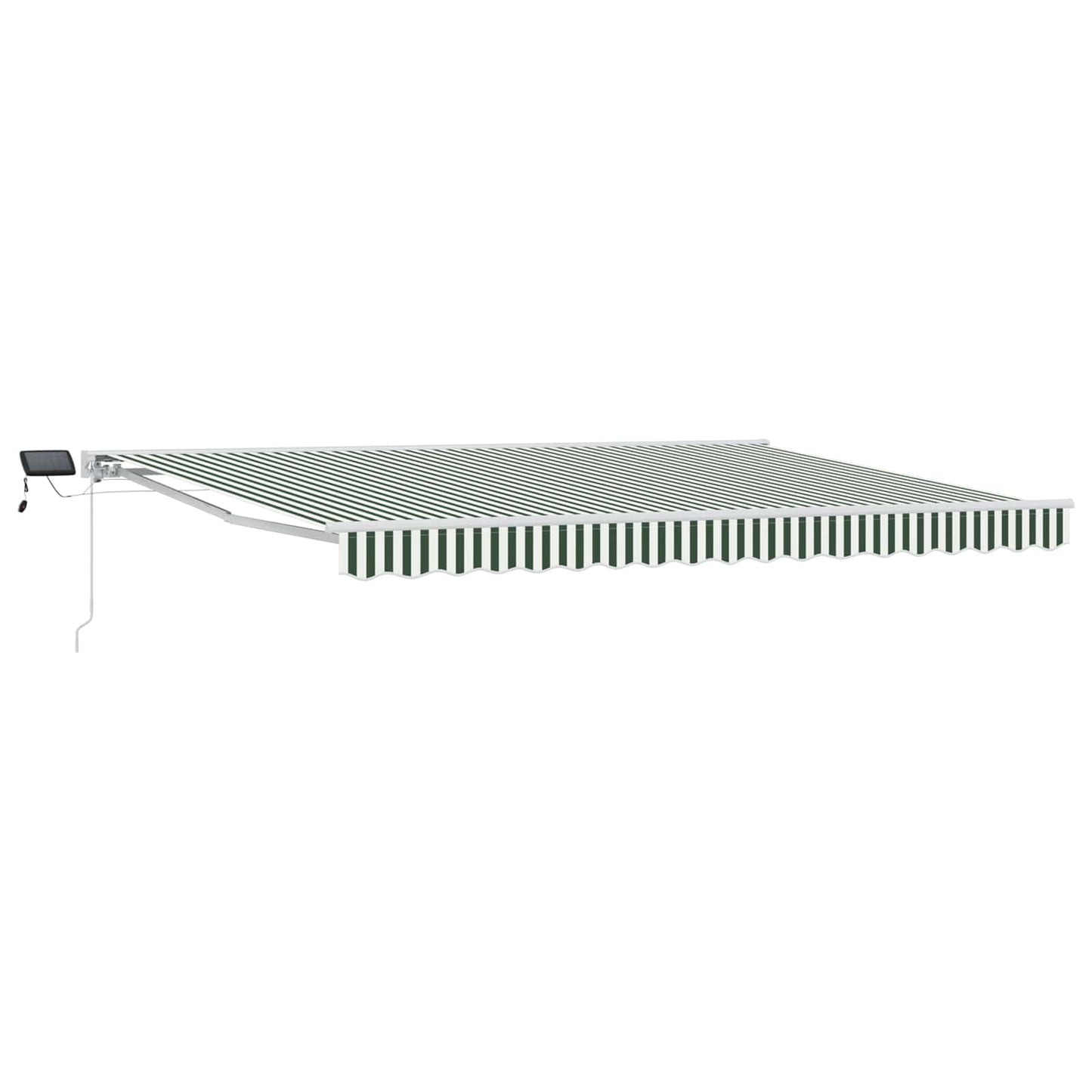 Cornice per Tenda Manuale con LED Verde e Bianco 4,5 × 3,5 m | homemem39