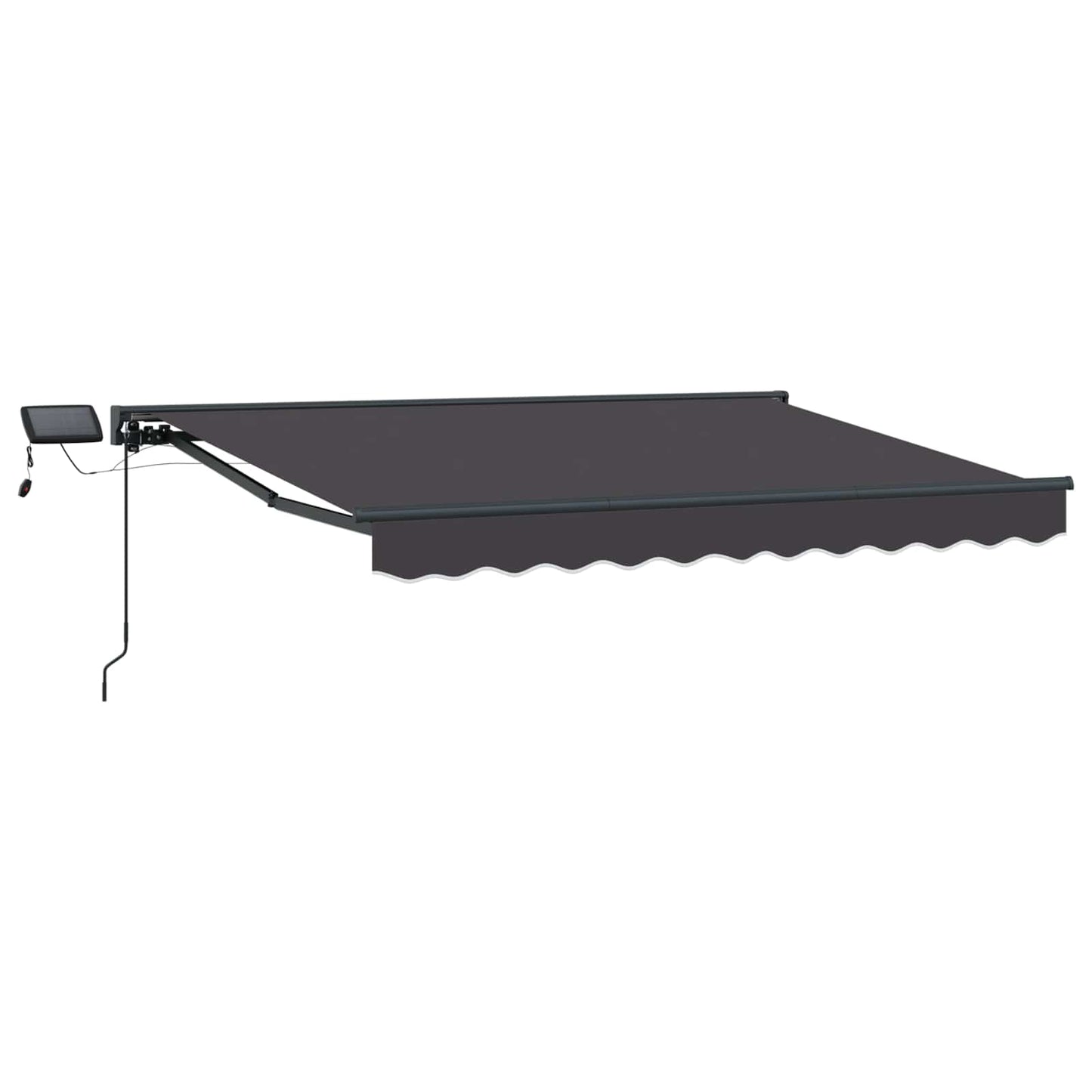 Cornice per Tenda Manuale con LED Antracite 2,5 x 2 m | homemem39
