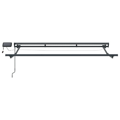 Cornice per Tenda Manuale con LED Antracite 2,5 x 2 m | homemem39