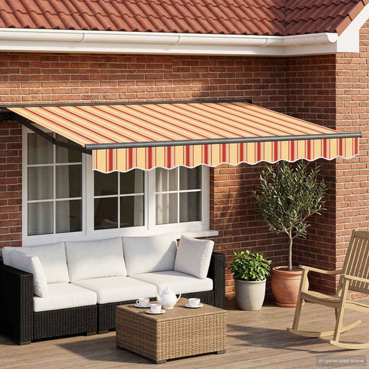 Cornice per Tenda Manuale con LED 2,5 x 2 m | homemem39