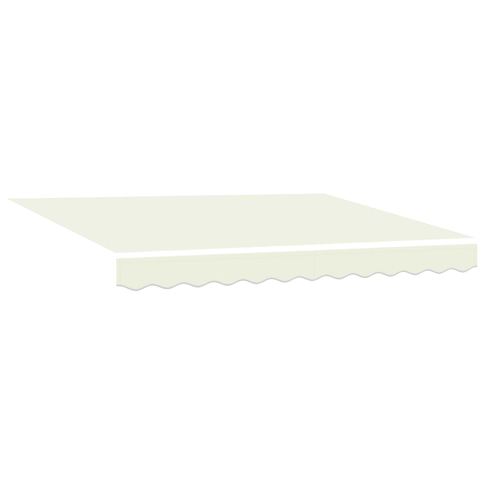 Cornice per Tenda Manuale con LED Crema e Antracite 3 x 2,5 m | homemem39