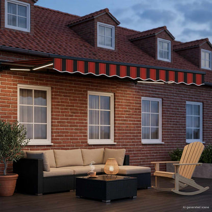 Cornice per Tenda Manuale con LED 3 x 2,5 m | homemem39