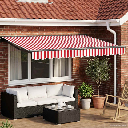 Cornice per Tenda Manuale con LED 3 x 2,5 m | homemem39