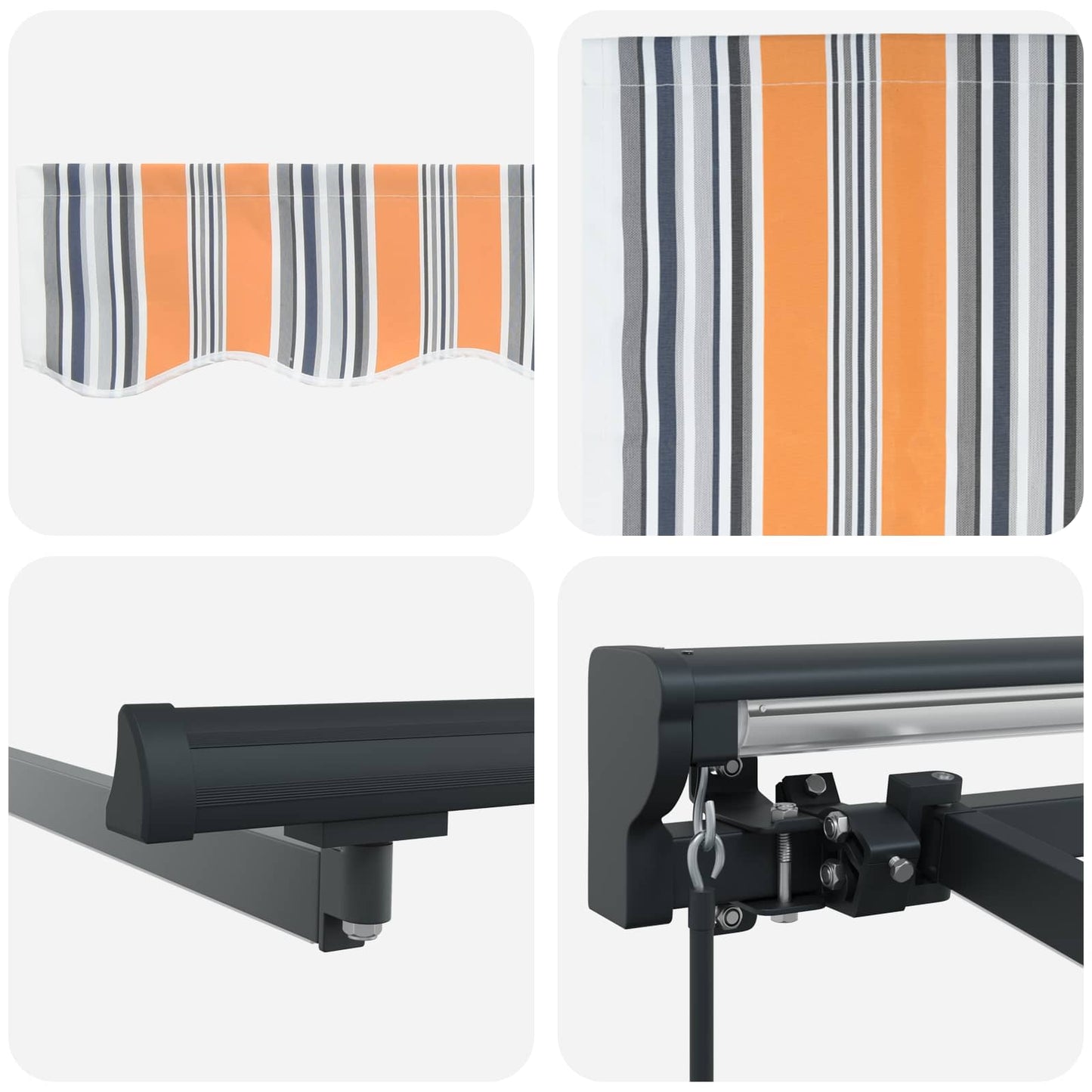 Cornice per Tenda Manuale con LED 3 x 2,5 m | homemem39