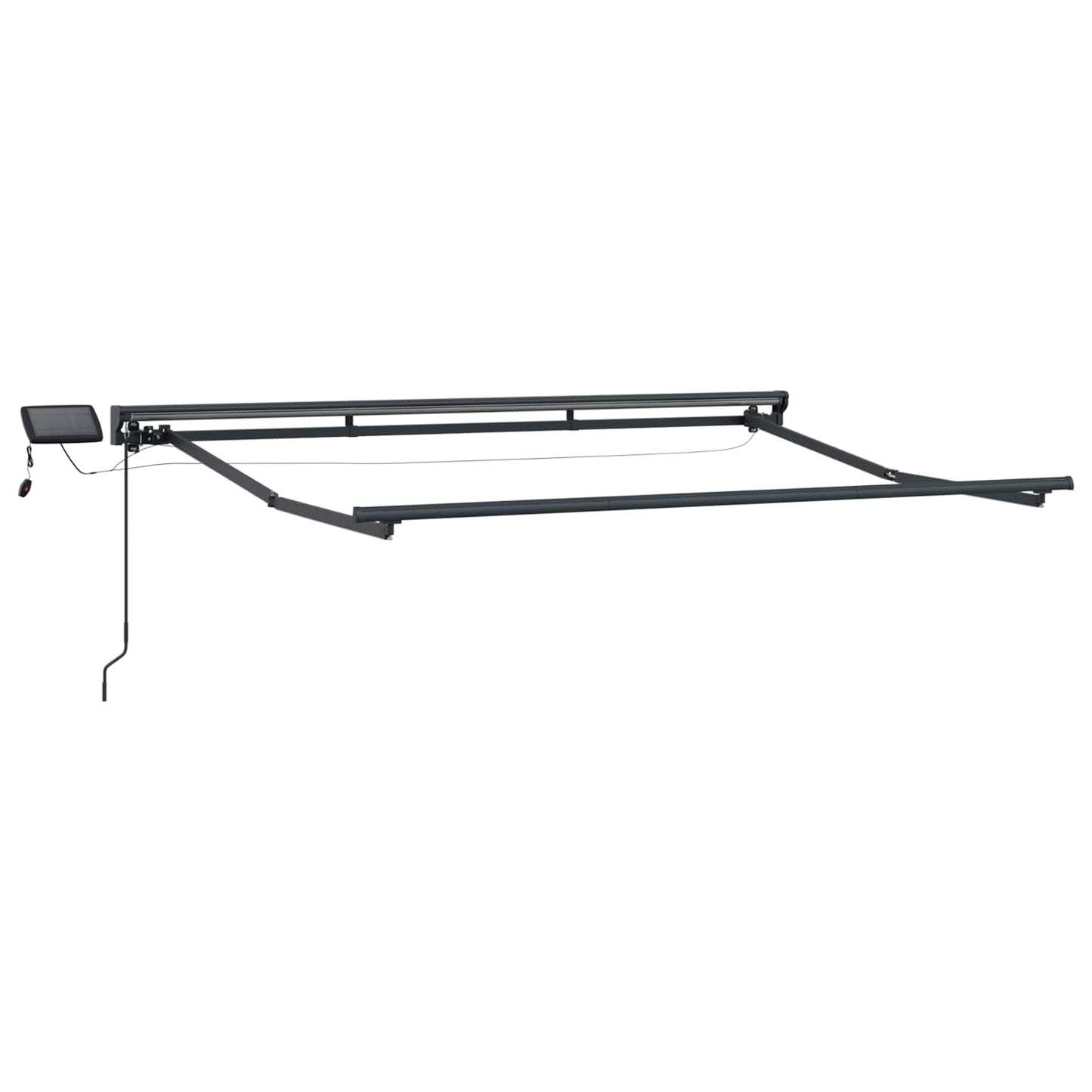 Cornice per Tenda Manuale con LED Beige e Antracite 3 x 2,5 m | homemem39