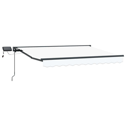 Cornice per Tenda Manuale con LED Bianco e Antracite 3 x 2,5 m | homemem39