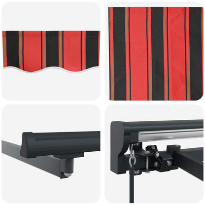 Cornice per Tenda Manuale con LED 4 × 3 m | homemem39