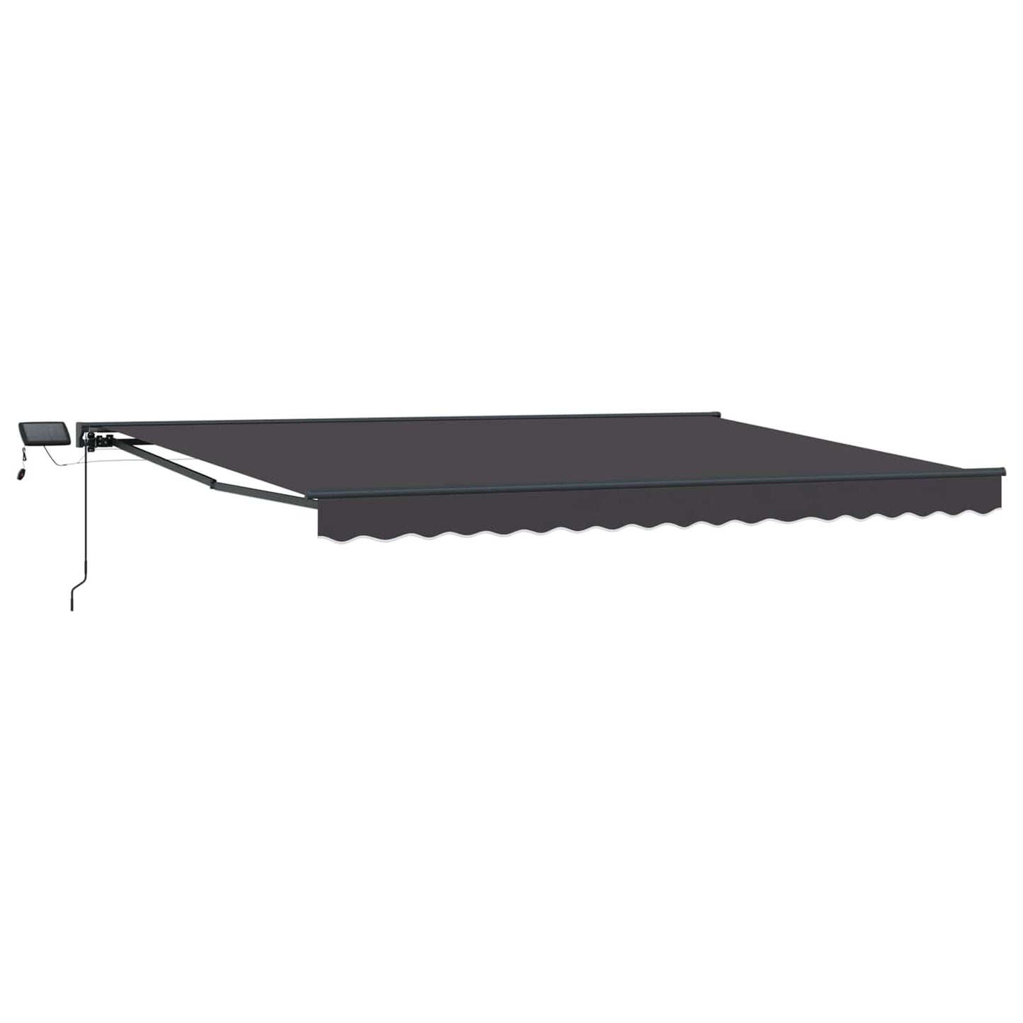 Cornice per Tenda Manuale con LED Antracite 4,5 × 3,5 m | homemem39