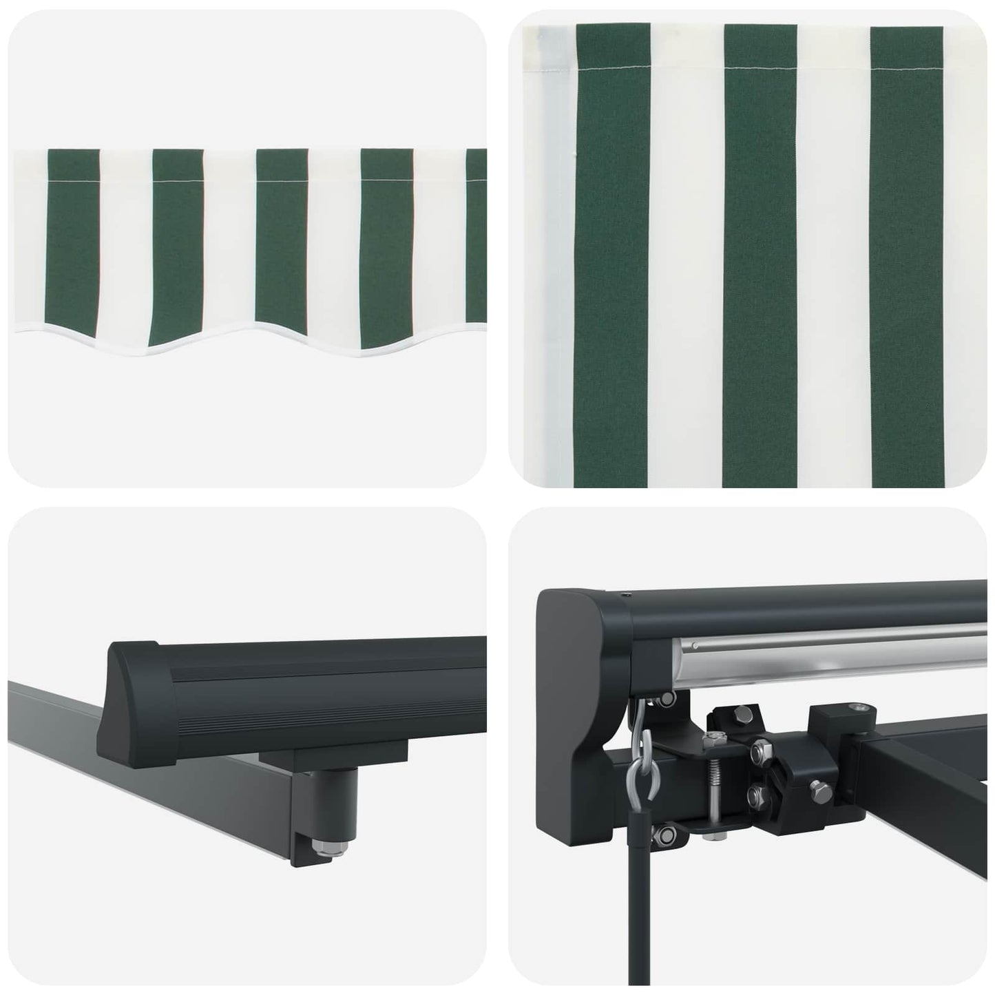Cornice per Tenda Manuale con LED 4,5 × 3,5 m | homemem39