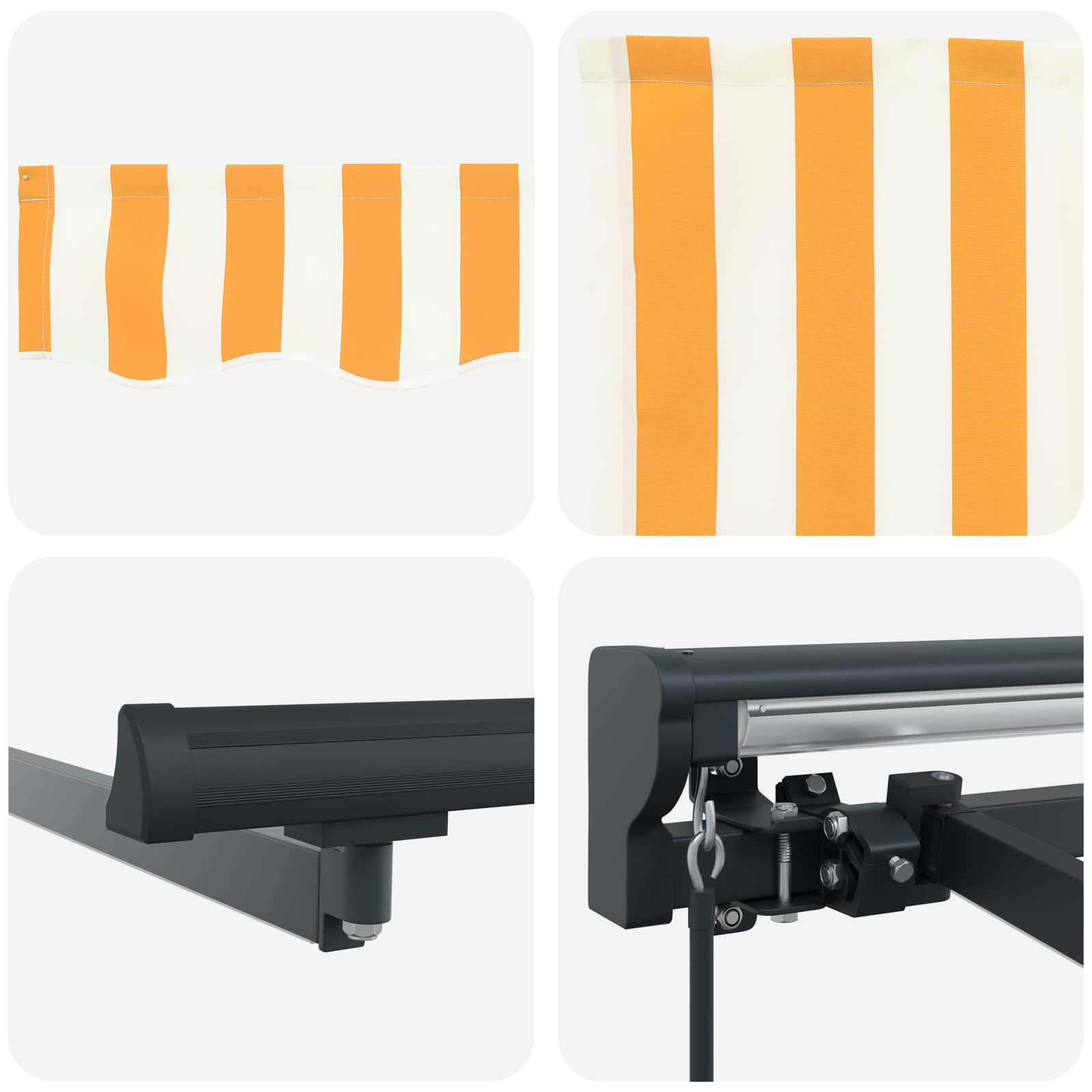 Cornice per Tenda Manuale con LED 5 x 3 m | homemem39