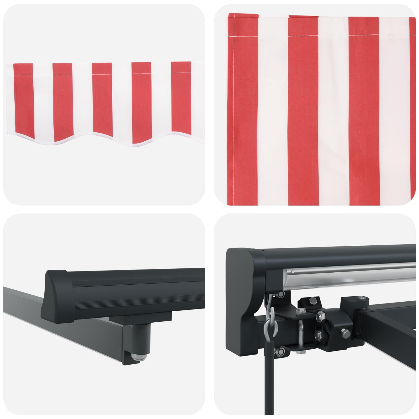 Cornice per Tenda Manuale con LED 5 × 3,5 m | homemem39