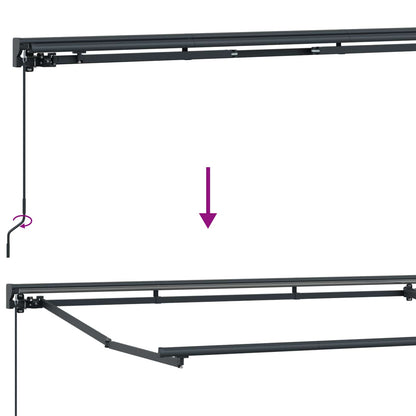 Cornice per Tenda Manuale con LED 5 × 3,5 m | homemem39