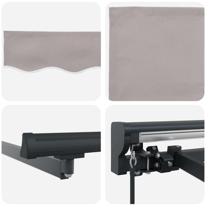 Cornice per Tenda Manuale con LED 5 × 3,5 m | homemem39