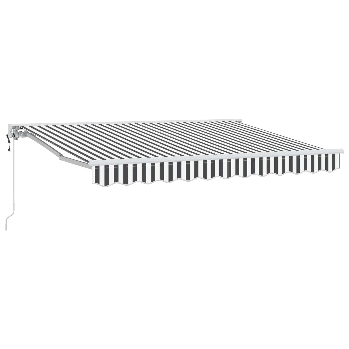 Tettuccio Elettrico Retrattile Antracite e Bianco 3 x 2,5 m | homemem39