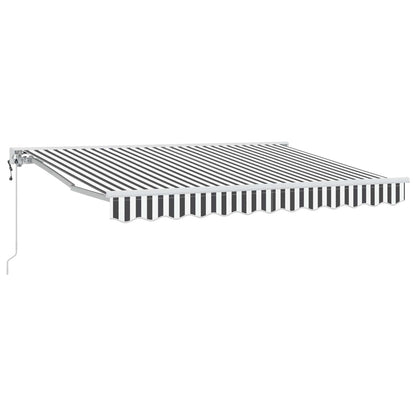 Tettuccio Elettrico Retrattile Antracite e Bianco 3 x 2,5 m | homemem39