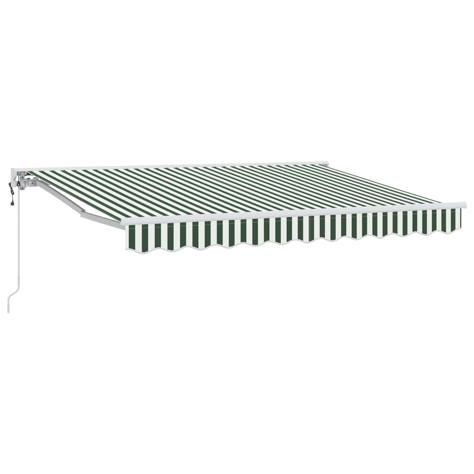 Tettuccio Elettrico Retrattile Verde e Bianco 3 x 2,5 m | homemem39