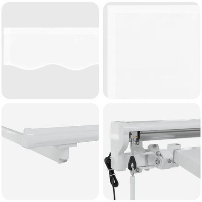 Tettuccio Elettrico Retrattile Bianco 4 × 3 m | homemem39