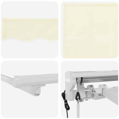 Tettuccio Elettrico Retrattile Crema 4 × 3,5 m | homemem39