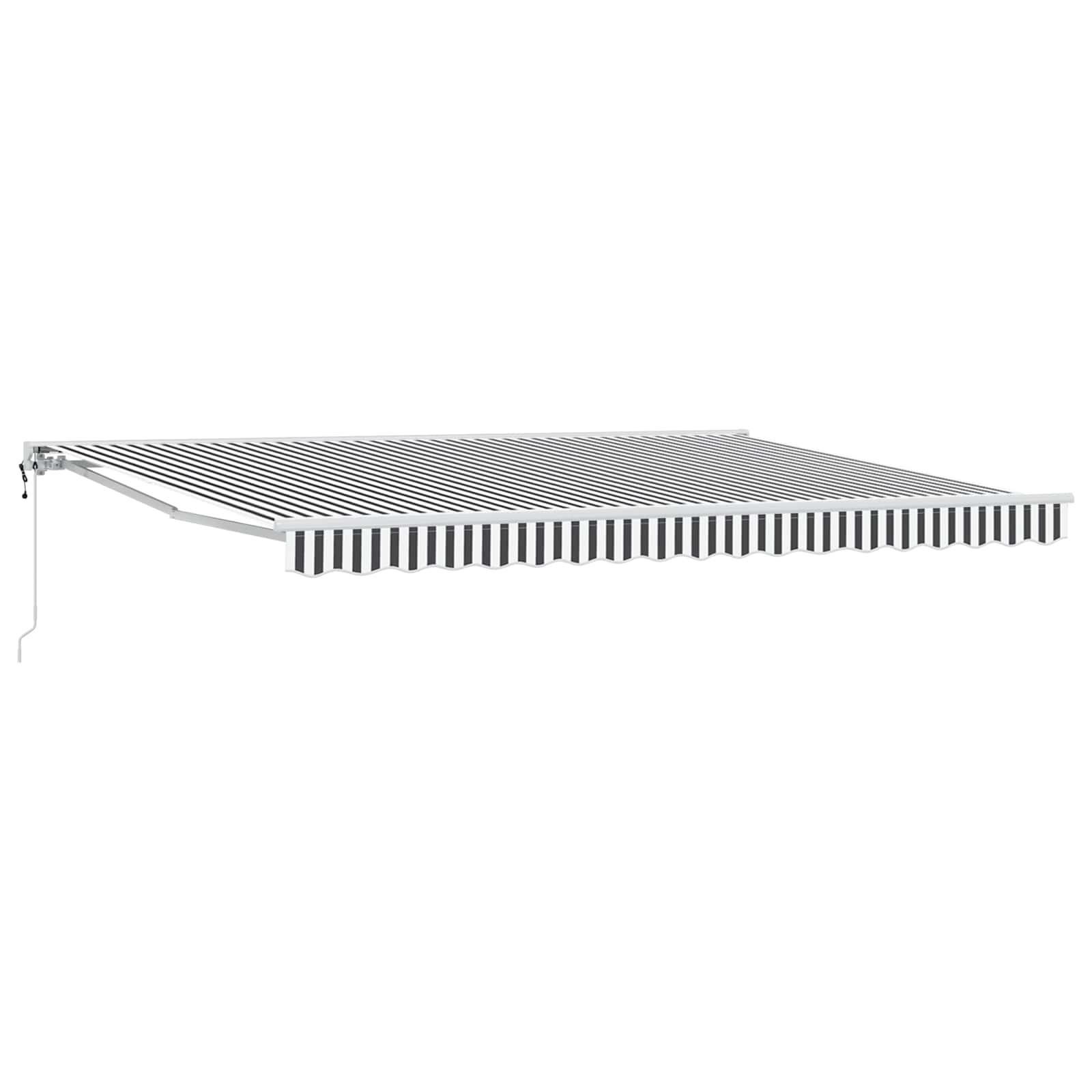 Tettuccio Elettrico Retrattile Antracite e Bianco 4 × 3,5 m | homemem39