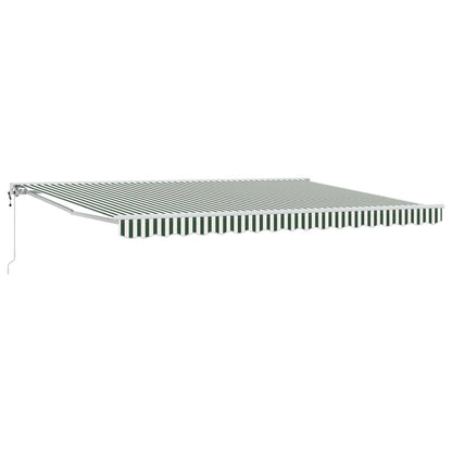 Tettuccio Elettrico Retrattile Verde e Bianco 4 × 3,5 m | homemem39