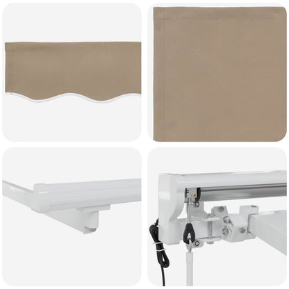 Tettuccio Elettrico Retrattile Beige 4,5 × 3 m | homemem39