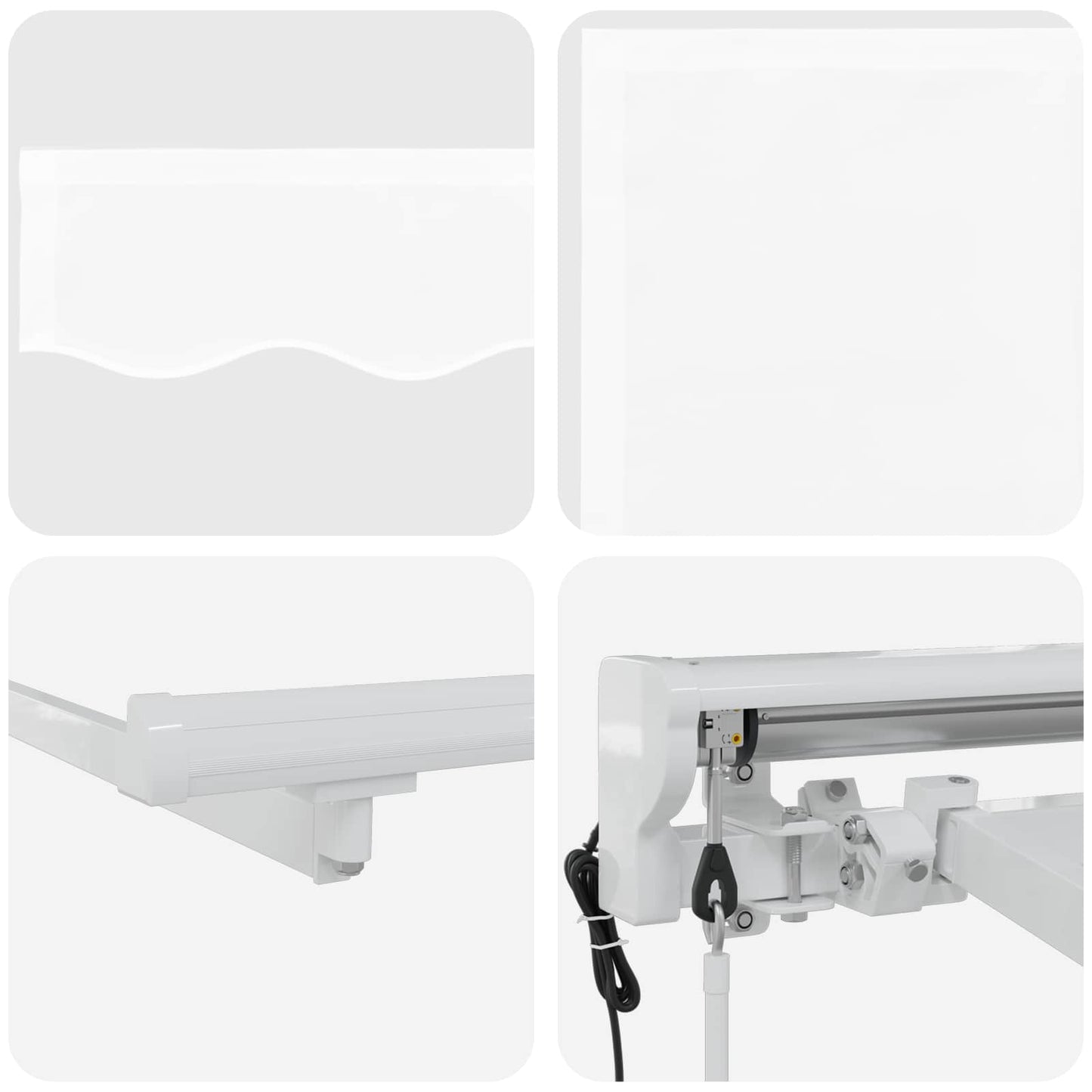 Tettuccio Elettrico Retrattile Bianco 4,5 × 3,5 m | homemem39