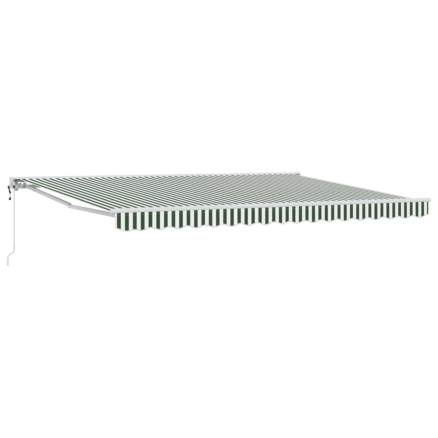 Tettuccio Elettrico Retrattile Verde e Bianco 5 × 3,5 m | homemem39