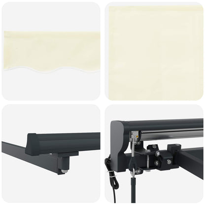 Tettuccio Elettrico Retrattile Crema 2,5 x 2 m | homemem39