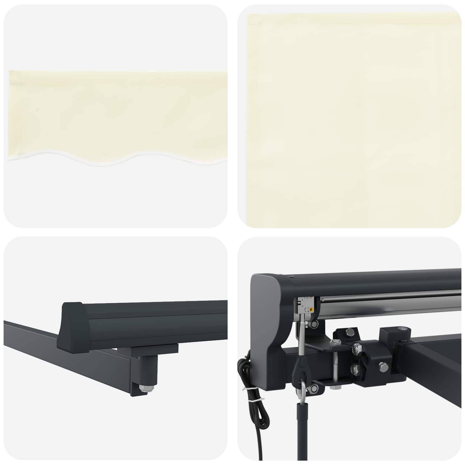 Tettuccio Elettrico Retrattile Crema 3 x 2 m | homemem39