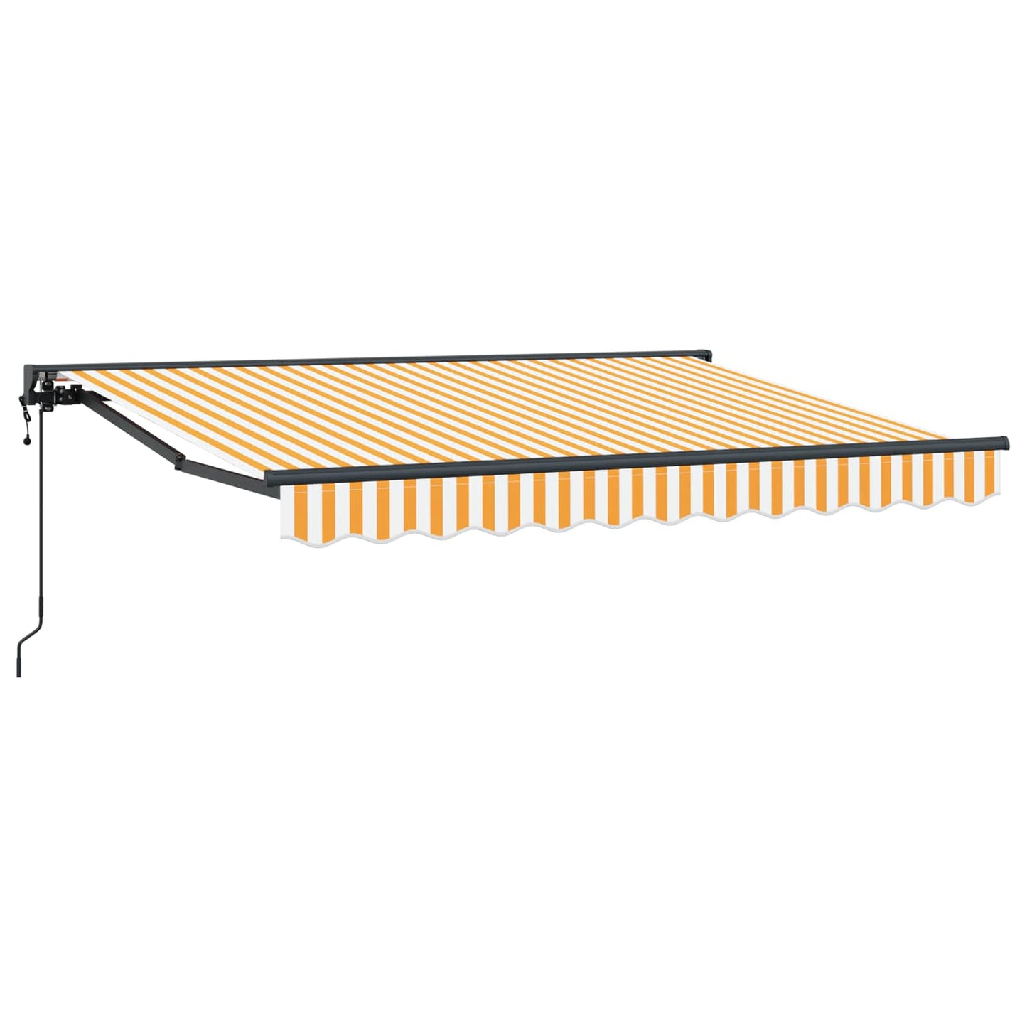 Tettuccio Elettrico Retrattile Giallo e Bianco 3 x 2 m | homemem39