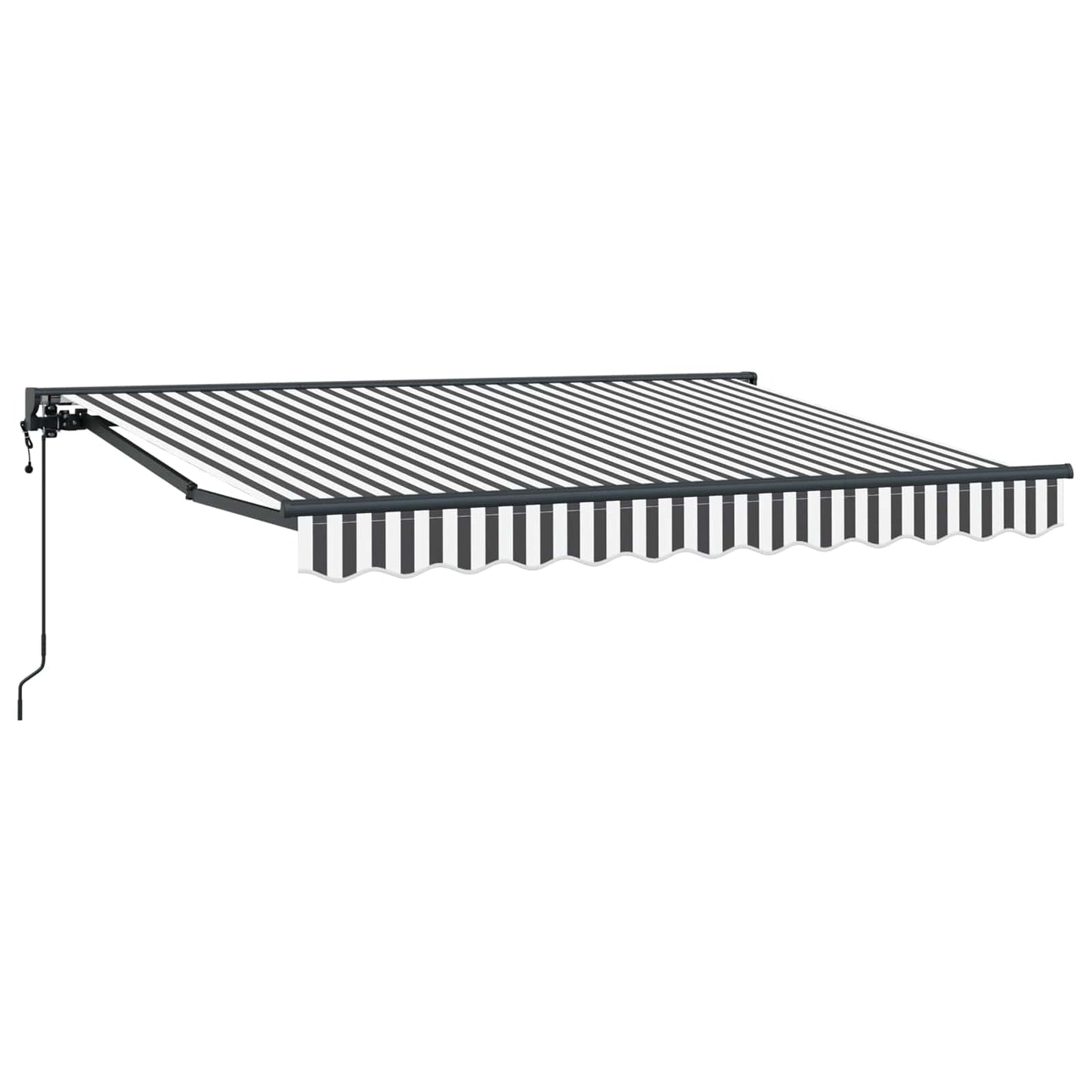 Tettuccio Elettrico Retrattile Antracite e Bianco 3,5 x 2 m | homemem39