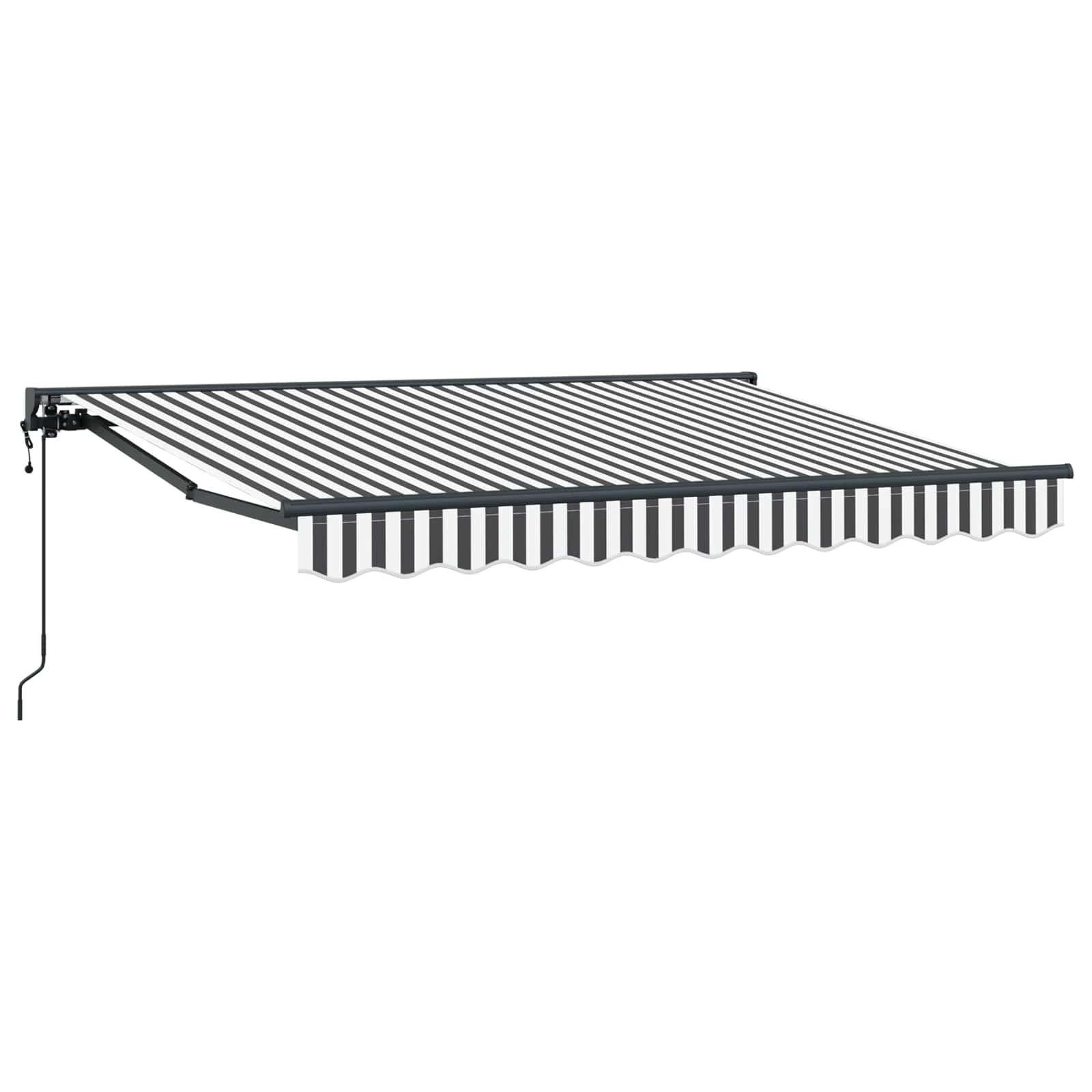 Tettuccio Elettrico Retrattile Antracite e Bianco 3,5 x 2 m | homemem39