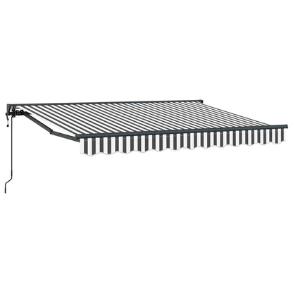 Tettuccio Elettrico Retrattile Antracite e Bianco 3,5 x 2 m | homemem39