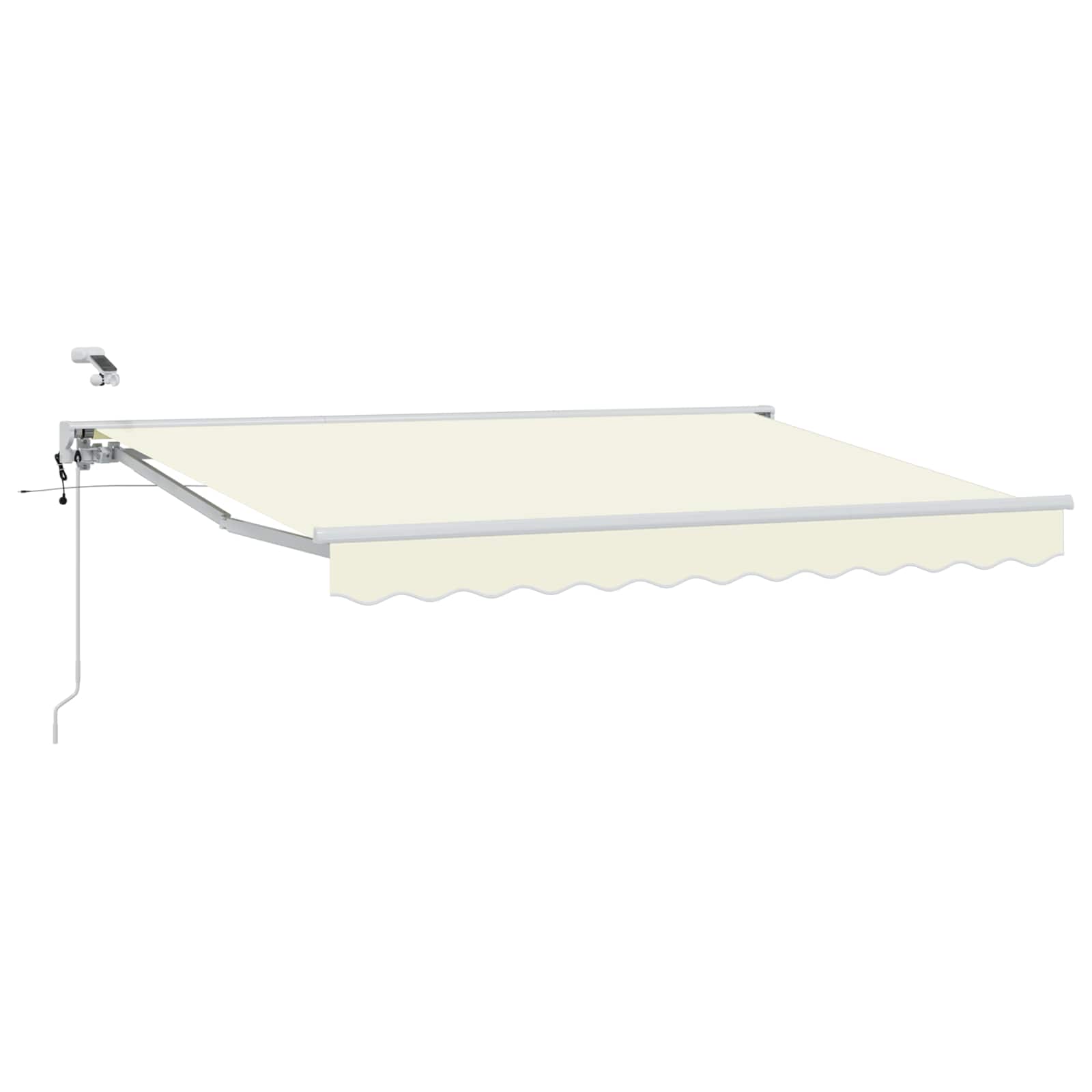 Tettuccio Elettrico Retrattile Crema e Bianco 2,5 x 2 m | homemem39